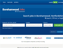 Tablet Screenshot of borehamwoodjobs.co.uk